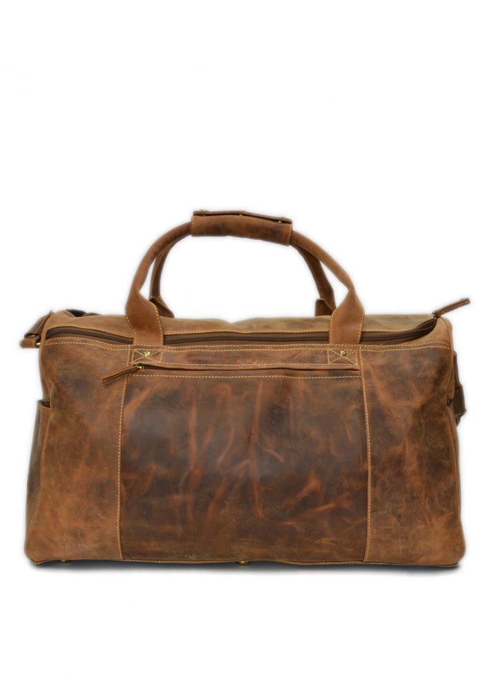 Vintage-Leder Reisetasche Farbe braun